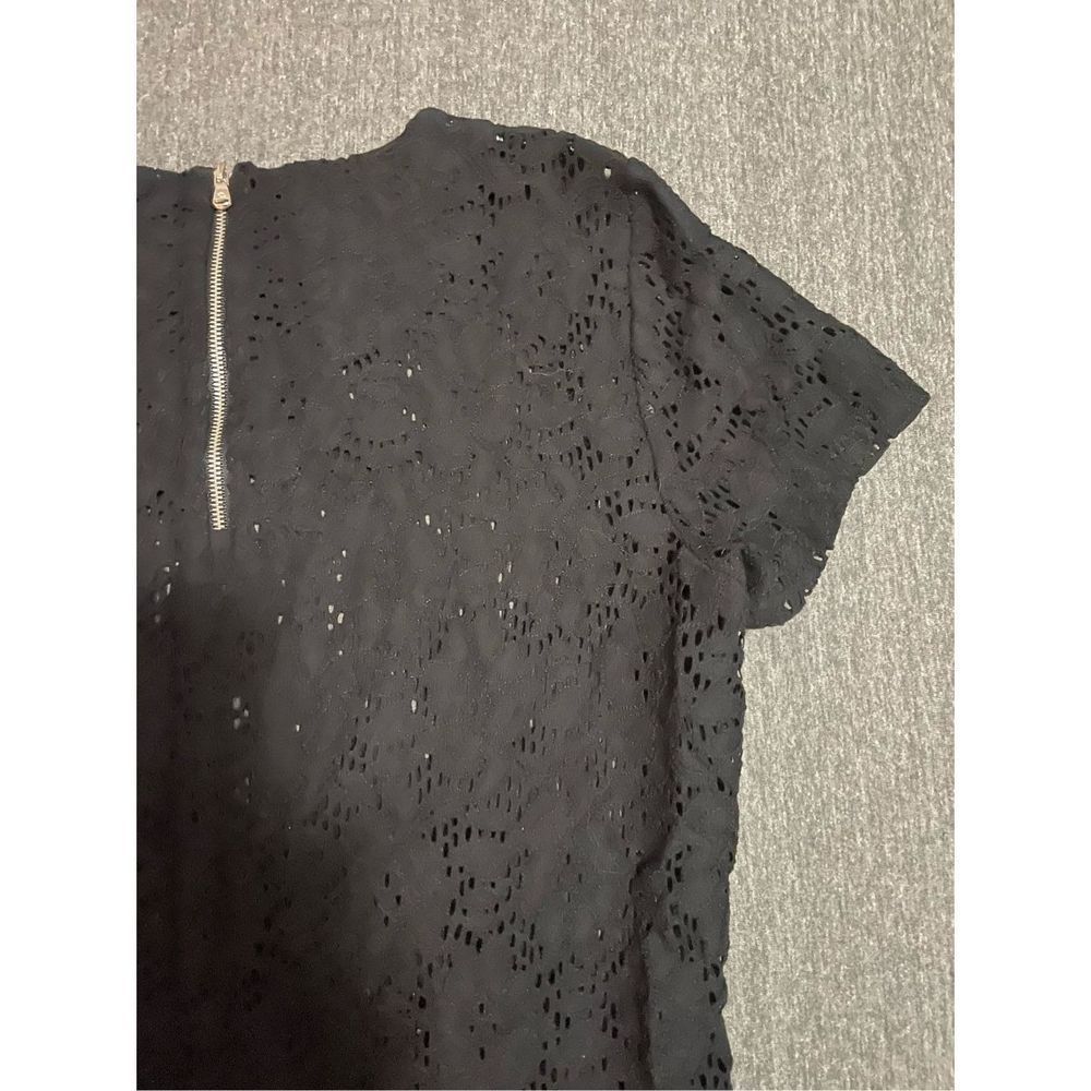 Women’s size Large two Blouse Bundle Business Casual Work Short sleeves Crochet - Picture 10 of 14